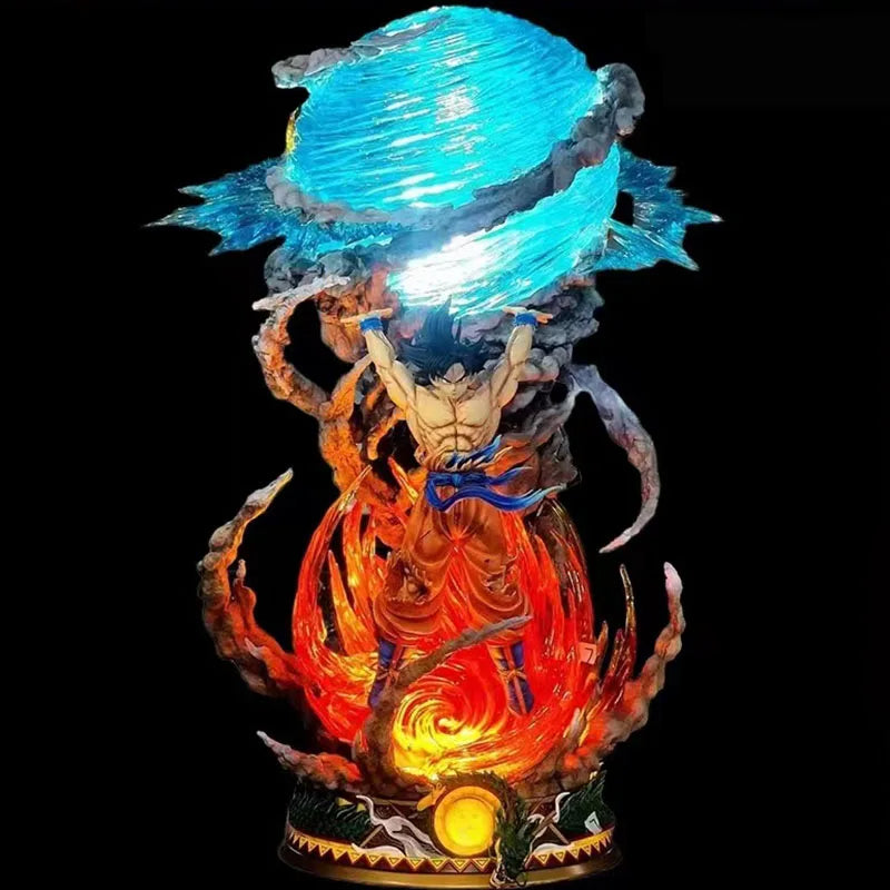 25cm Son Goku Dragon Ball Anime Figure Super Genki Bomb Luminous Figures Gk Figurine Pvc Statue Model Doll Collectible Gifts  To 25cm Son Goku Dragon Ball Anime Figure Super Genki Bomb Luminous Figures Gk Figurine Pvc Statue Model Doll Collectible Gifts  To